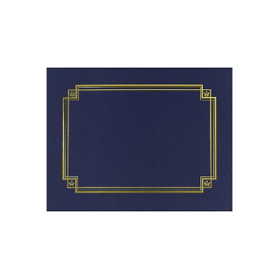 Great Papers Premium Textured Certificate Holder Navy 938903