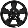 OE Wheels CV76 20 Inch Rim Fits Tahoe Style 6x139.7 20x9 Gloss Black - Hollander 5652 (1) - 2 of 4