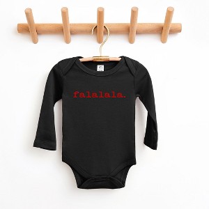 The Juniper Shop Fa La La Puff Print Baby Long Sleeve Bodysuit - 1 of 3