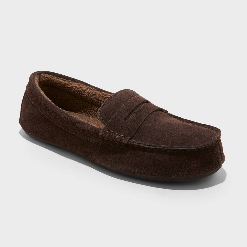 Men's Bodhi Genuine Suede Loafer Slippers - Goodfellow & Co™ Brown 7