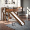 Home Imports Emporium Twin Size Loft Bed with Slide and Ladder, Kids Low Loft Bed - 3 of 4