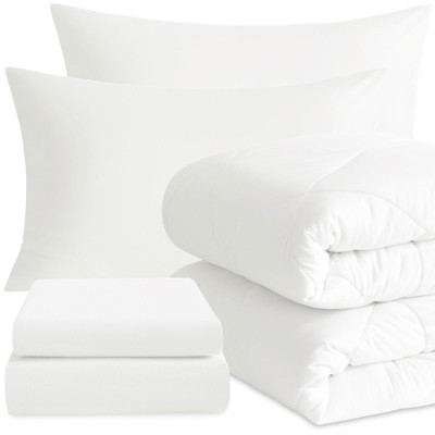 5 Piece Twin Bedding Set, All Season Super Soft Bed in a Bag - NTBAY