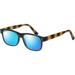Enhance BIG&TALL EN4064 Men Polarize Sunglass 4 Option Retro Black Tortoise 58mm Amber Brown Polar - 1 of 1