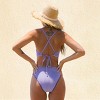 Women's Alluring Lavender Ribbed One-Piece Swimsuit - Cupshe - 4 of 4
