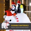 7 ft Polar Bear and Penguins Christmas Inflatable, LED Lighted Outdoor Holiday Blow Up Yard Decoration - 3 of 4
