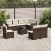 vidaXL Garden Sofa Set Brown PE Rattan Large Modular Garden Sofa Set - 2 of 4