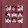 Women's - Disney - Minnie Grid Lightweight French Terry Wide Neck Long Sleeve Graphic Shirt - 2 of 4
