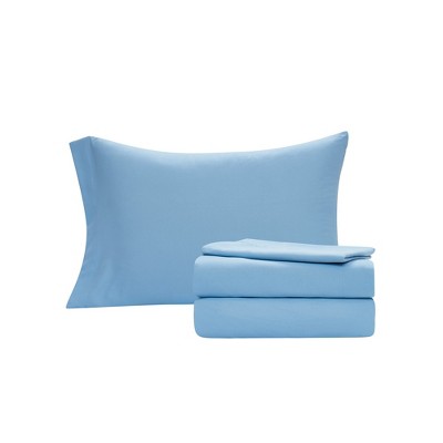 King Blue Microfiber Reversible Bed in a Bag Set