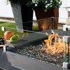 Elementi 23.6" Tempered Glass Wind Guard for Fire Pit Clear Glass Wind Screen - 2 of 4