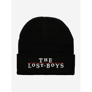 The Lost Boys Embroidered Logo Black Ribbed Knit Beanie - 1 of 2