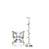 Guili Sterling Silver Square Stud Earrings with Clear Cubic Zirconia – A Timeless and Elegant Design That Adds Classic Sparkle to Any Look - 3 of 4