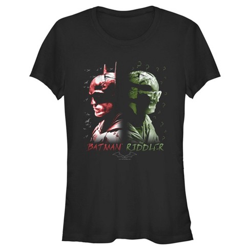 Juniors Womens The Batman Riddler Back to Back T-Shirt - image 1 of 4