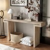 60" Modern Console Table with Wood Veneer, Farmhouse Entryway Table, Sofa Table for Living Room or Hallway – The Pop Home - 2 of 4