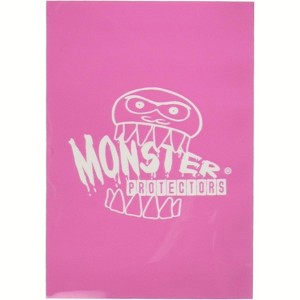 Monster Protectors Sleeves- Glossy Small Size Card Sleeve Protectors - Pink (Fits Yugioh, Pokemon, Sports, and Other Smaller Sized Gaming Cards) - 1 of 1