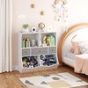 3-Tier Kids Bookshelf, Toy Storage Organizer with 3 Drawers,Wooden Bookcase with Large Toy Storage Cabinet for Playroom - 3 of 4