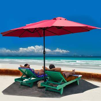 Outsunny 6.5' Tiki Beach Outdoor Umbrella