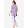 Dreams & Co. Plus Size Graphic Tee PJ Set - 3 of 4