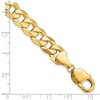 Black Bow Jewelry 9.5mm 14k Yellow Gold Beveled Curb Chain Bracelet - 4 of 4