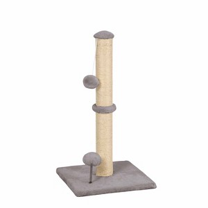 BestMassage Cat Scratcher Post with Durable Sisal & Interactive Hanging Toys for Indoor Cats 22in/33in Tall - 1 of 4
