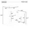 Lyngins 18" Freestanding Bathroom Vanity with Ceramic Sink, Vanity Cabinet with Door Shelf & Adjustable Shelf, Bathroom Storage Cabinet - 4 of 4