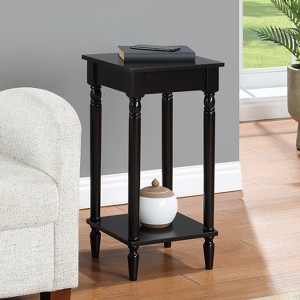 HomeStock Belmont End Table with Shelf, Two Tier Storage Side Table with Sculpted Legs for Living Room, Bedroom or Reading Nook - 1 of 4