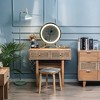 Nordlys 2-Drawer Wood and Rope Console Table Exotic Boho Living Room - 2 of 4