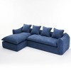 NicBex Couches for Living Room 106" Oversized Comfy Sofa L Shape Sofa Couch Set Deep Seat Sofa 3 Seater with Chaise Home for Apartment - 3 of 4