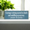Slickblue Western Style Courage Quote Sign, 3.5x10 Rustic Pine Wall Décor, Multiple Colors - 2 of 3