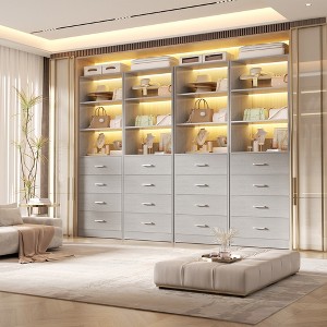 Besiost Closet Organizer System with Wood Drawers and Shelves - 1 of 4