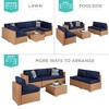 Best Choice Products 7-Piece Outdoor Modular Patio Conversation Furniture, Wicker Sectional Set - 3 of 4