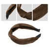 Unique Bargains Women's Velvet Knotted Headbands 1.2" Wide - 4 of 4