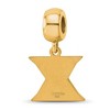 Black Bow Jewelry 14k Yellow Gold Plated Sterling Silver Xavier Musketeers NCAA Bead Charm - 4 of 4