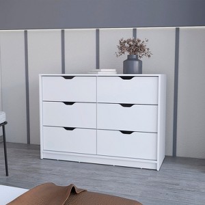 CAVINAS 6 Dresser for Bedroom with Handle Free Design,Modern Chest of Drawers,Freestanding Dresser for Bedroom - 1 of 4