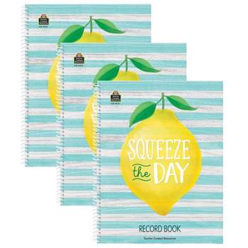 Teacher Created Resources Lemon Zest Record Book, Pack of 3