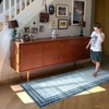 Lahome Loop Border Gradient Style Short Pile Velvet Rectangular Indoor Area Rug - 4 of 4