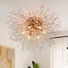 DAKAFUL Crystal Flush Mount Ceiling Light with Sputnik Firework design,Modern LED Light Fixture for Bedroom/Kitchen Island/Living Room - 2 of 4