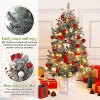 3 Ft Pre-Lit Artificial Christmas Tree with 78 Battery-Powered LED Lights & Illuminated Base, Indoor/Outdoor Holiday Decor for Home Yard Office - 3 of 4