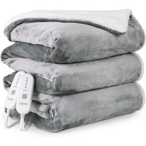 Acekool Heated Blanket, Thick Flannel Soft Blanket, 5 Heat Levels, Auto Off, Machine Washable, Quick Warmth - 1 of 4