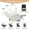PAGED Modern Power Lift Recliner Chair for Elderly, Fabric Sofa Chair with Side Pocket, Electric Accent Chair for Living Room - 4 of 4