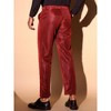 INSPIRE CHIC Men's 70s Disco Straight Leg Party Metallic Glitter Pants - 3 of 4