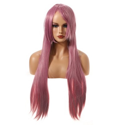 Unique Bargains Women's Long Hair Wigs 31" with Wig Cap Long Hair