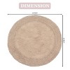 Double Ruffle Collection Cotton Ruffle Pattern Tufted Bath Rug - Home Weavers - 3 of 4