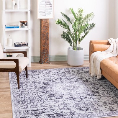 Unique Loom Renaissance Roma Border Washable Indoor Flatweave Woven Area Rug