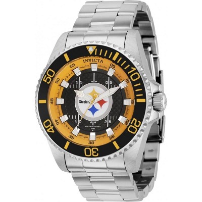 Pittsburgh Steelers mens stainless steel outlets bracelet