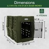 Dakota 283 Canine Rough and Tough Economy Pet Kennel, Heavy Duty Crate for Dogs and Cats with Ventilation Holes, X-Large, Olive - 3 of 4