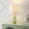JONATHAN Y Daphne Contemporary Transitional Metal/Glass Ribbed Gourd LED Table Lamp - 2 of 4
