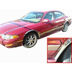 QAA is Compatible with 2000-2005 Buick Lesabre 8 Piece Stainless Rocker Panel Trim, Upper Kit, 3.5" Width TH40565 - 1 of 4