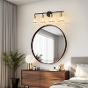 POWLIG Modern Vanity Light - Dimmable Bathroom Fixture with Clear Cone Glass Shades for Bedroom, Makeup Mirror Lighting - 3 of 4