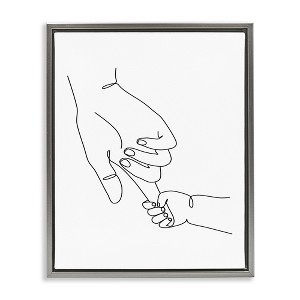 Stupell Industries Baby Hands Holding Index Finger, 25" x 31" - 1 of 4