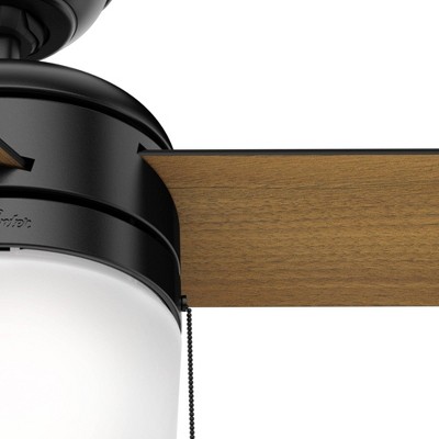 Scandinavian-Inspired Matte Black 42" LED Ceiling Fan with Remote and Reversible Blades